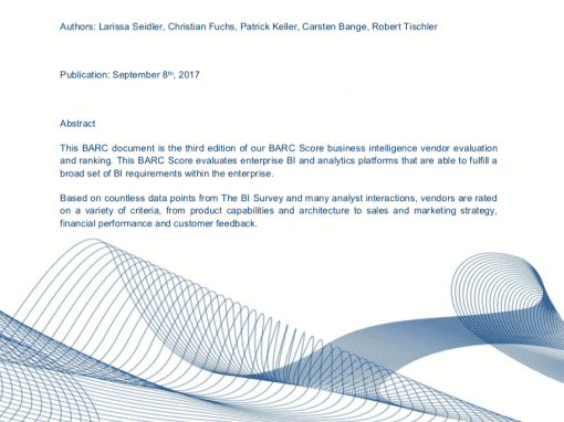 BARC Score for Enterprise BI and Analytics Platforms