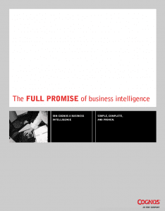 The Full Promise of Business Intelligence
